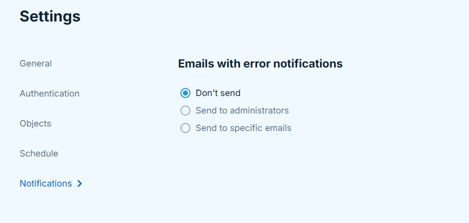 Notification Settings