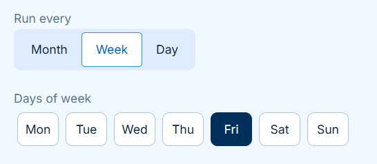 Run every week