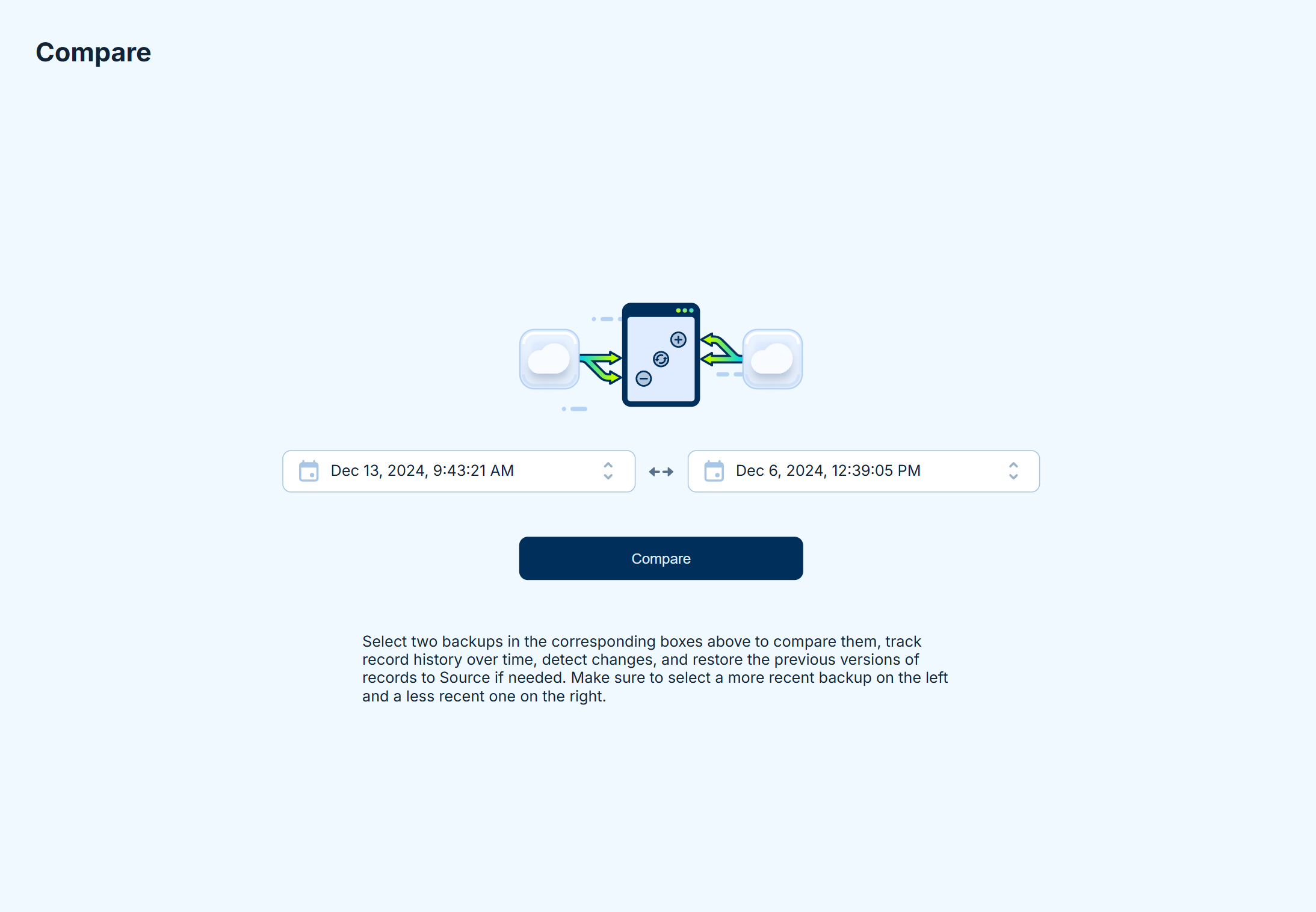 Selected Backups