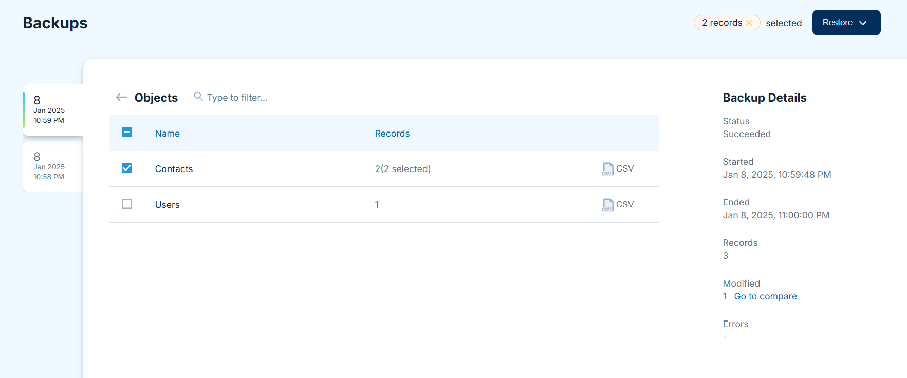 Object Records