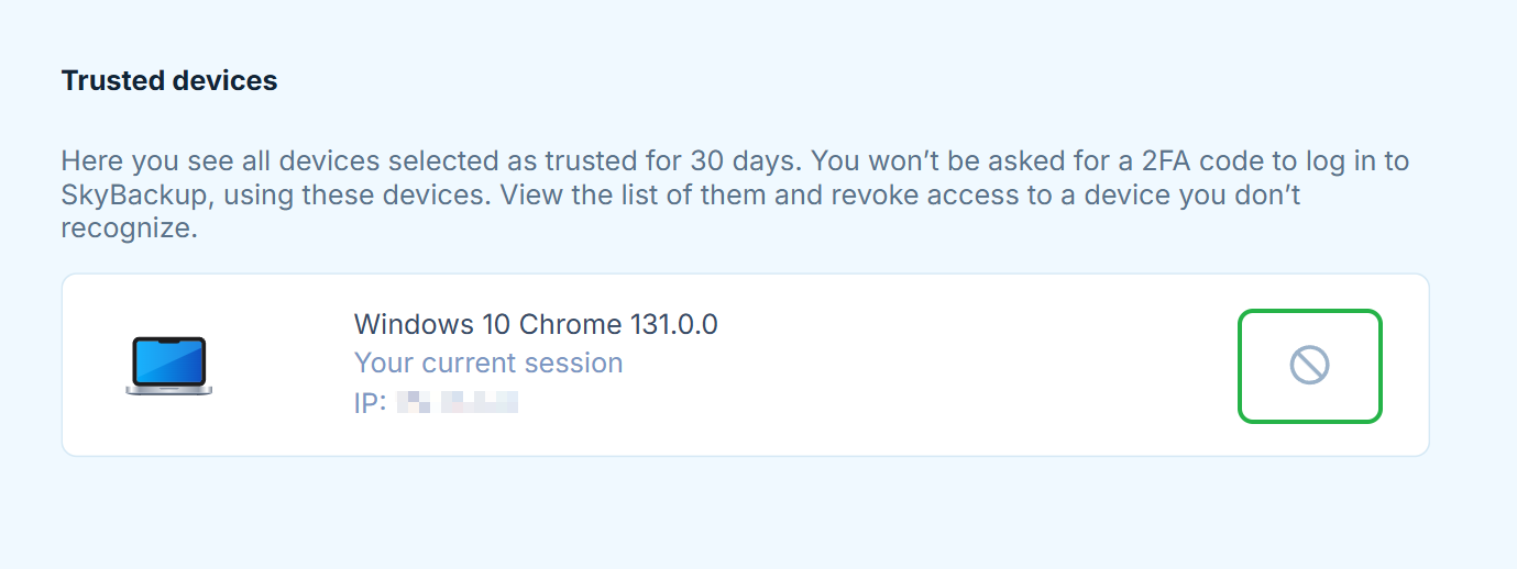 Revoke access