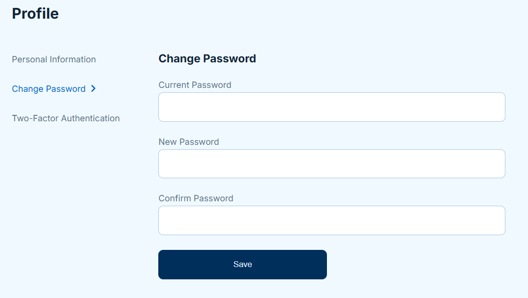 Change Password